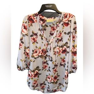 Floral Princess Vera Wang Blouse (size: XS)
